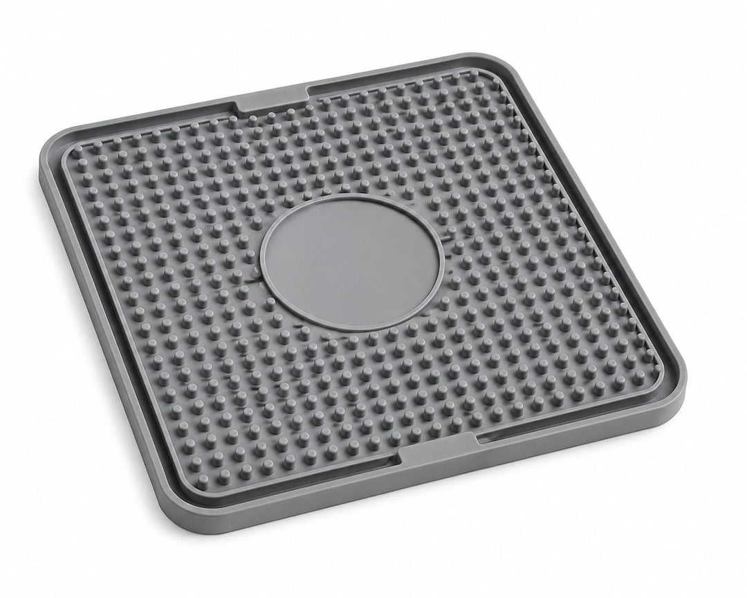 GENORIAL Pet Lick Mat - Slow Feeder Silicone Mat for Anxiety Relief &amp; Bath Time